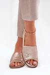 Leather Elegant Ballet Flats With Open Toes Beige Zazoo 1865