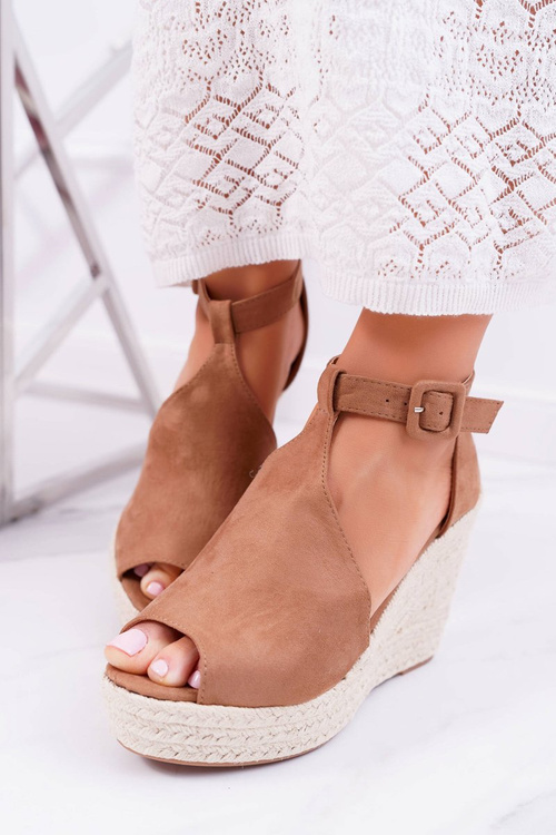 Women's Platform Sandals Camel Begest
