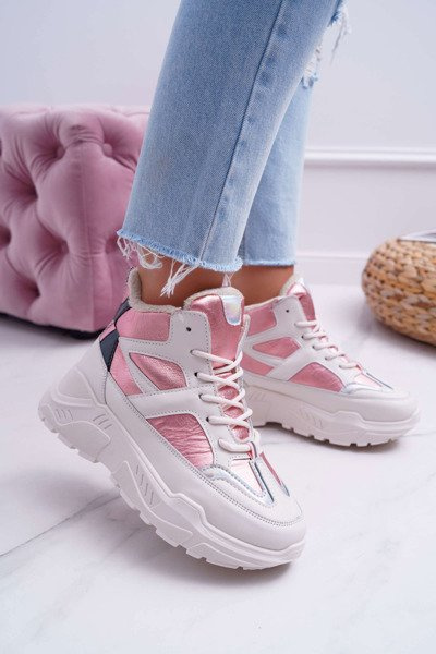Women's Sports Shoes Pink Warm Midrow