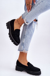 Classic Suede Loafers Loafers Black Corrin