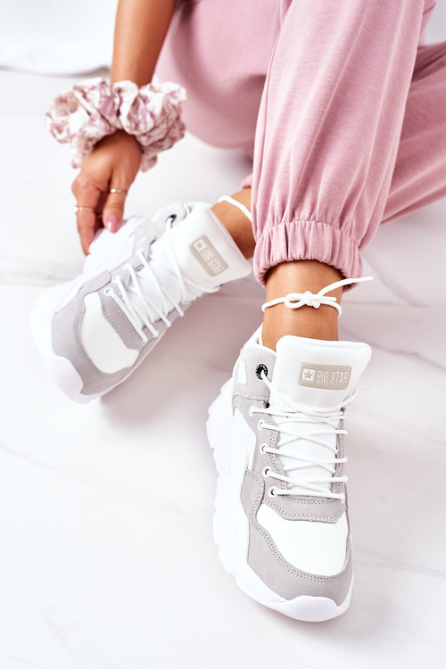Sneakersy Buty Sportowe Big Star Białe GG274643