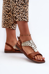 Women's Flat Sandals Sergio Leone SK070H Brown