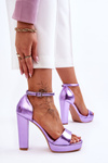 High Heel Sandals Purple Mandy