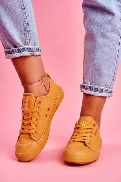 Women's Sneakers Big Star Yellow FF274A086
