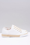 White Linen Women's Peppi Fabric Espadrilles