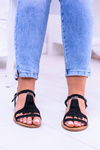 Women's Elegant Flat Sandals Memi Black