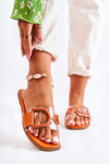 Women's Fashionable Slippers Orange Marsala