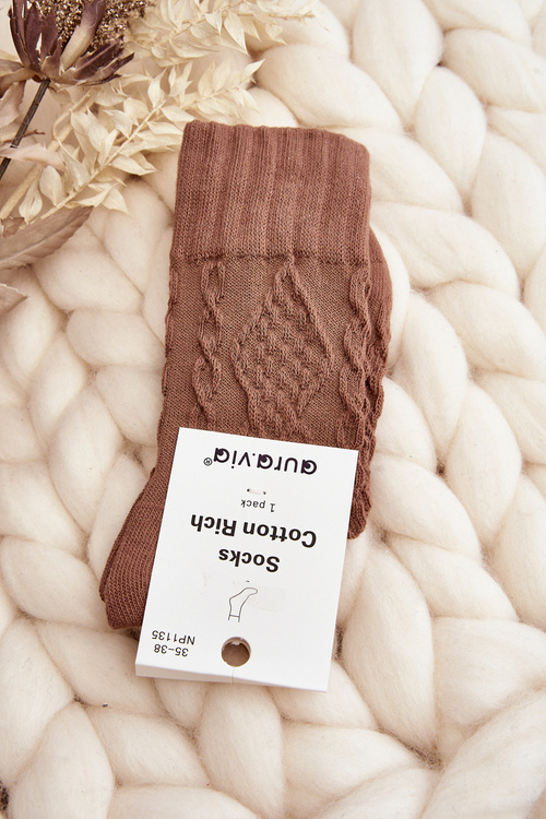 Women's Socks with Bronze Embossing