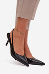Patent Leather Pumps on Heel Black Phelia