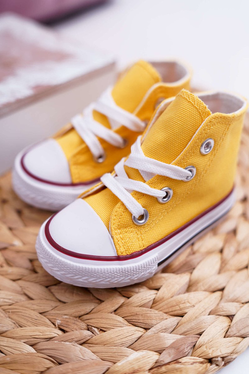 Kids High Sneakers Yellow Filemon