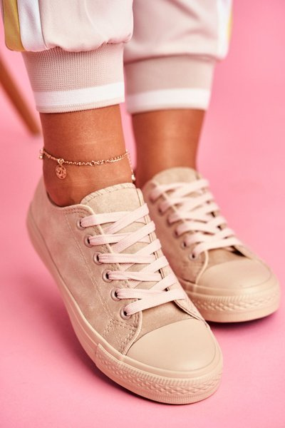 Women's Suede Sneakers Beige El Paso