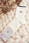 Women's Patterned Socks with Bear Black