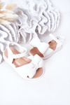 Children's Sandals With Bow White Abbie