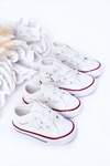 Children's Sneakers With Lace White Roly-Poly