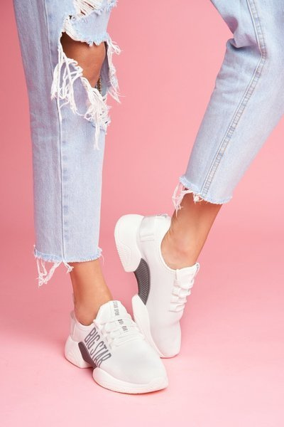 Buty Sportowe Sneakersy Big Star Białe FF274282