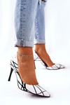 Stiletto heels Monnari 0380-M00 White and black