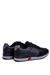 Men's Sport Shoes Suede Leather Black Fonsi