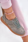 Women'S Low Suede Sneakers Green Paliana