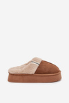Women's slippers with fur Brown Parisse