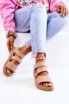 Sandals Buckle Beige Reese's