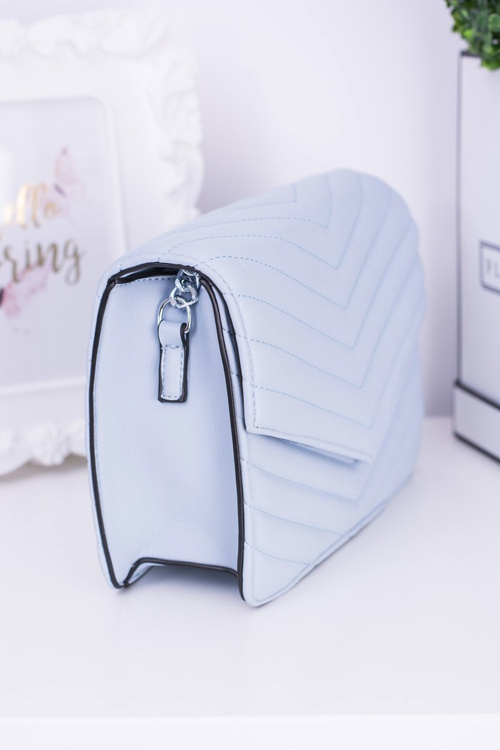 Classic Quilted Blue Handbag