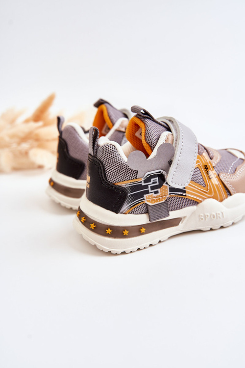 Children's Cloth Sport Shoes Grey-Brown Nathine