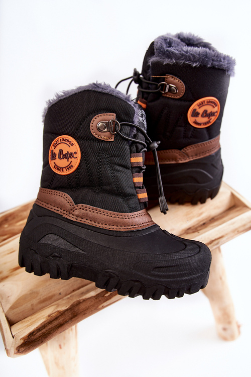Dziecięce Śniegowce Ocieplane Lee Cooper LCJ-21-44-0524 Czarne