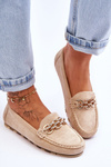 Women's Suede Loafers Beige Sorento