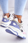 Sneakersy Damskie Sportowe Skórzane Multikolor GOE JJ2N4090 
