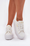 Womens Platform Sneakers Lee Cooper LCW-25-31-3450L White