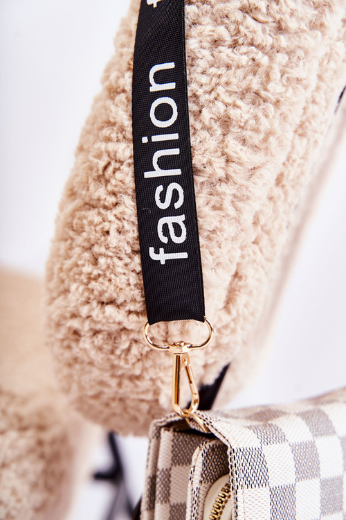 Portfel Torebka 2w1 Magnes Krata Beżowy Costa