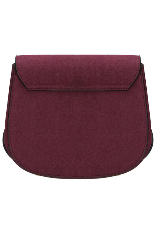 Women's Suede Handbag Maroon NOBO NBAG-F0180-C005