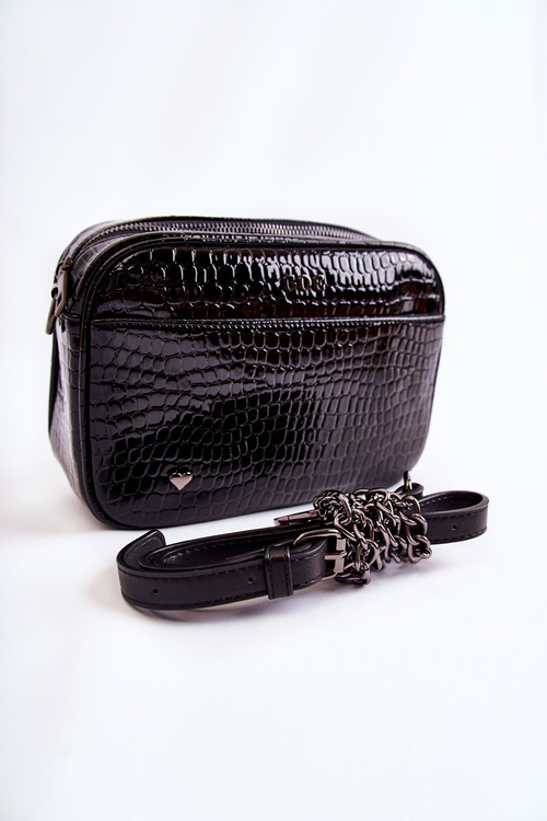 Varnished Messenger Bag GOE ZNJ022 Black