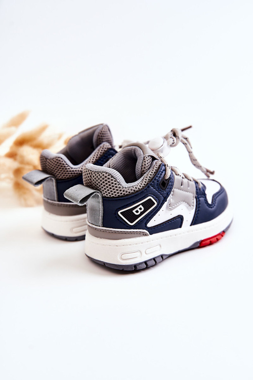 Children's High Sport Shoes Navy Blue Bruce