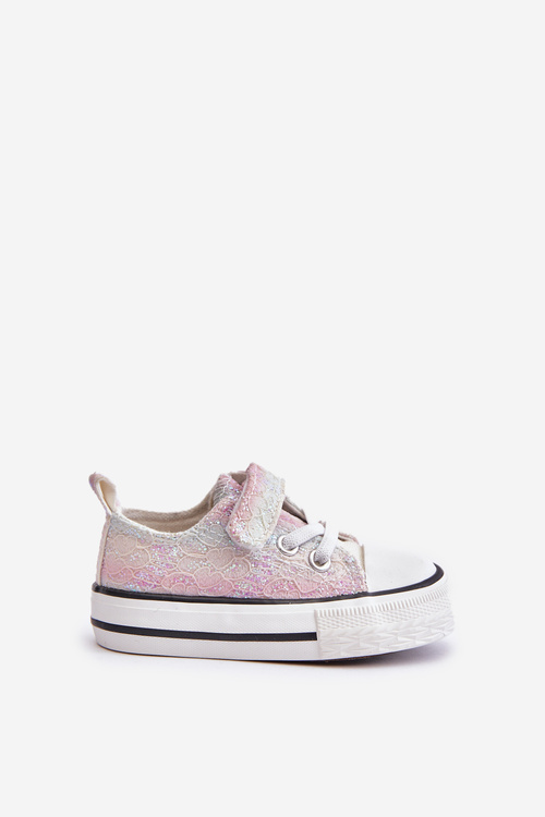 Children's Velcro Sneakers with Sequins Multicolor Caloma