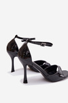 Patent Leather Sandals On High Heel Black Revella