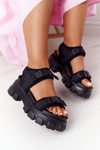 Sandals On A Chunky Platform Black Fly High