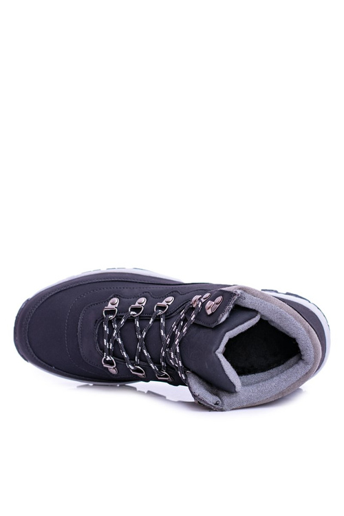 Ciepłe Męskie Czarne Buty Trekkingowe Smith's Duran