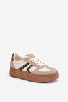 Women's Platform Sneakers Beige Lesida