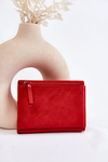 Women's Small Wallet With A Magnet Red Zaya 