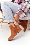Openwork Boots On The Wedge S.Barski Camel