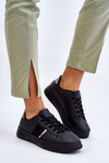 Sportowe Buty Damskie Platforma Czarne Soris