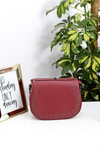 Women's Maroon Handbag Shoulder Letter Bag