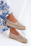 Espadryle Damskie Na Platformie Beżowe Vinceza 17392