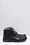 Men's Leather Trappers Black Genoto