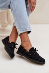 Women's Suede Loafers Big Star RR274948 Black
