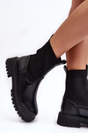 Flat Heel Boots Black Big Star MM2745432