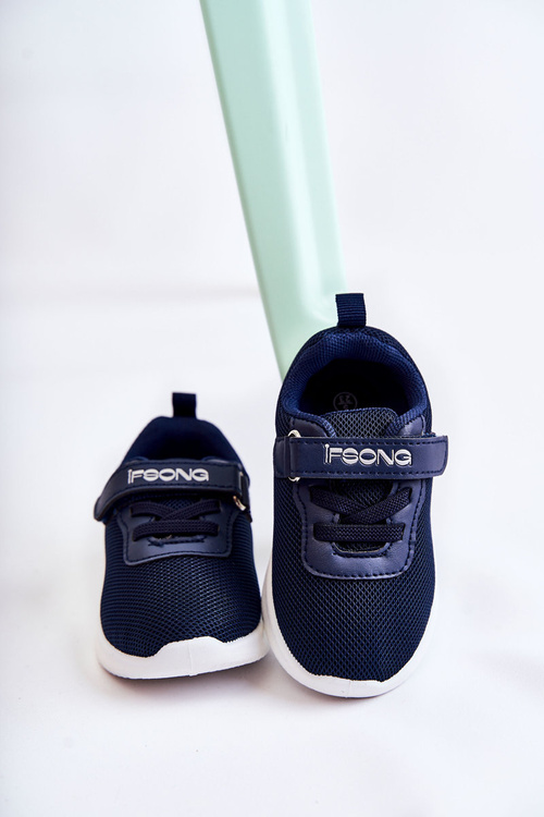Buty Sportowe Dziecięce Rzep Niebieskie Lexy