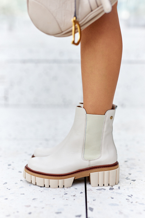 Ankle Boots Worker Maciejka Beige 05312-04