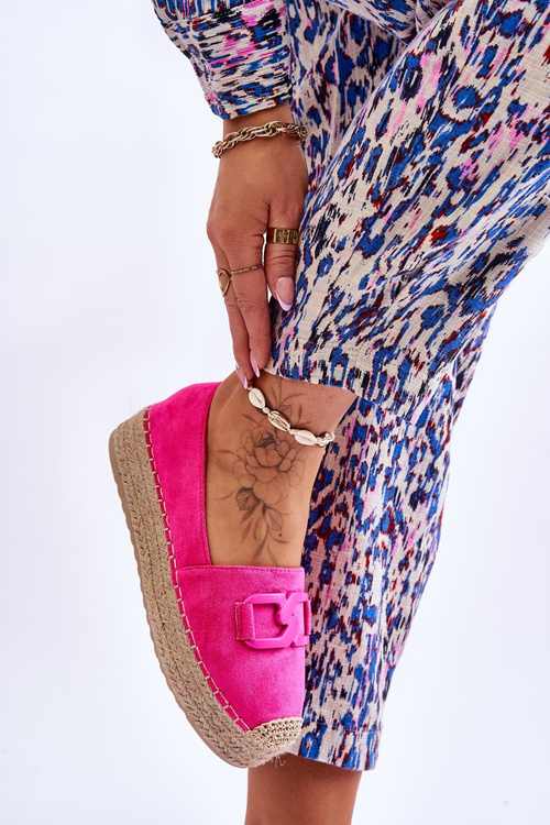 Women's Classic Platform Espadrilles Fuchsia Maurine